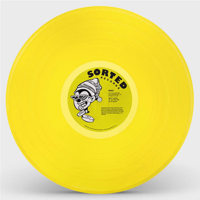 WINX - DON'T LAUGH - inc RICHIE HAWTIN REMIX - Yellow Vinyl Repress - Sorted Records - Techno - 12