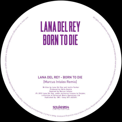 Lana Del Ray / Little Dragon remix Marcus Intalex - Born To Die / Little Man - SOULR054 - Soul:R - 12