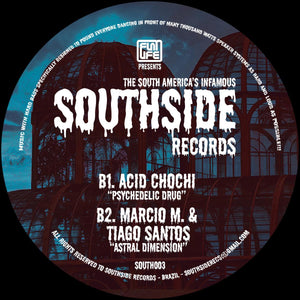 Tiago Santos & D.A.V.E. The Drummer - Cosmic Energy / Marcio M. - SOUTHSIDE RECORDS 003  - SOUTH003   - 12" Vinyl - Techno
