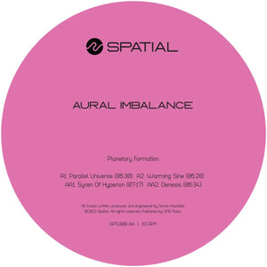 Aural Imbalance - Planetary Formation  - Spatial Records - SPTL009 - 12" Marbled Vinyl