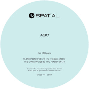ASC - Sea Of Dreams [green transparant vinyl / label sleeve]  - Spatial Records - SPTL0010 - 12" Marbled Vinyl
