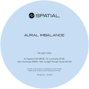 Aural Imbalance - The Light Within [blue marbled vinyl / label sleeve] - Spatial Records - SPTL011 - 12" Marbled Vinyl