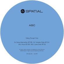 Load image into Gallery viewer, ASC - Falling Through Time [blue marbled vinyl / label sleeve] - Spatial Records - SPTL012 - 12&quot; Marbled Vinyl