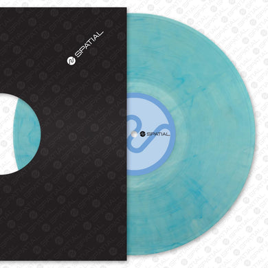ASC - Falling Through Time [blue marbled vinyl / label sleeve] - Spatial Records - SPTL012 - 12