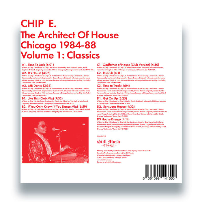 Chip E - The Architect Of House - Chicago - STILLMDLP018 back
