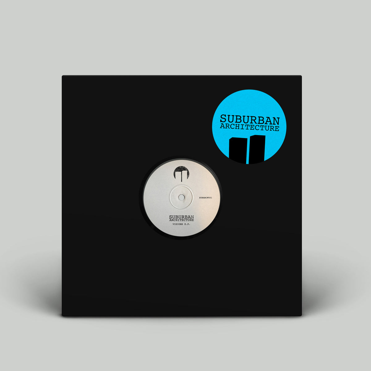 Suburban Architecture - Visions EP - SUBARC001 stickered sleeve and record