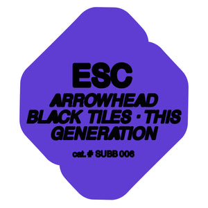 Straight Up Breakbeat - ESC - Arrowhead EP - SUBB006  - 12" Vinyl