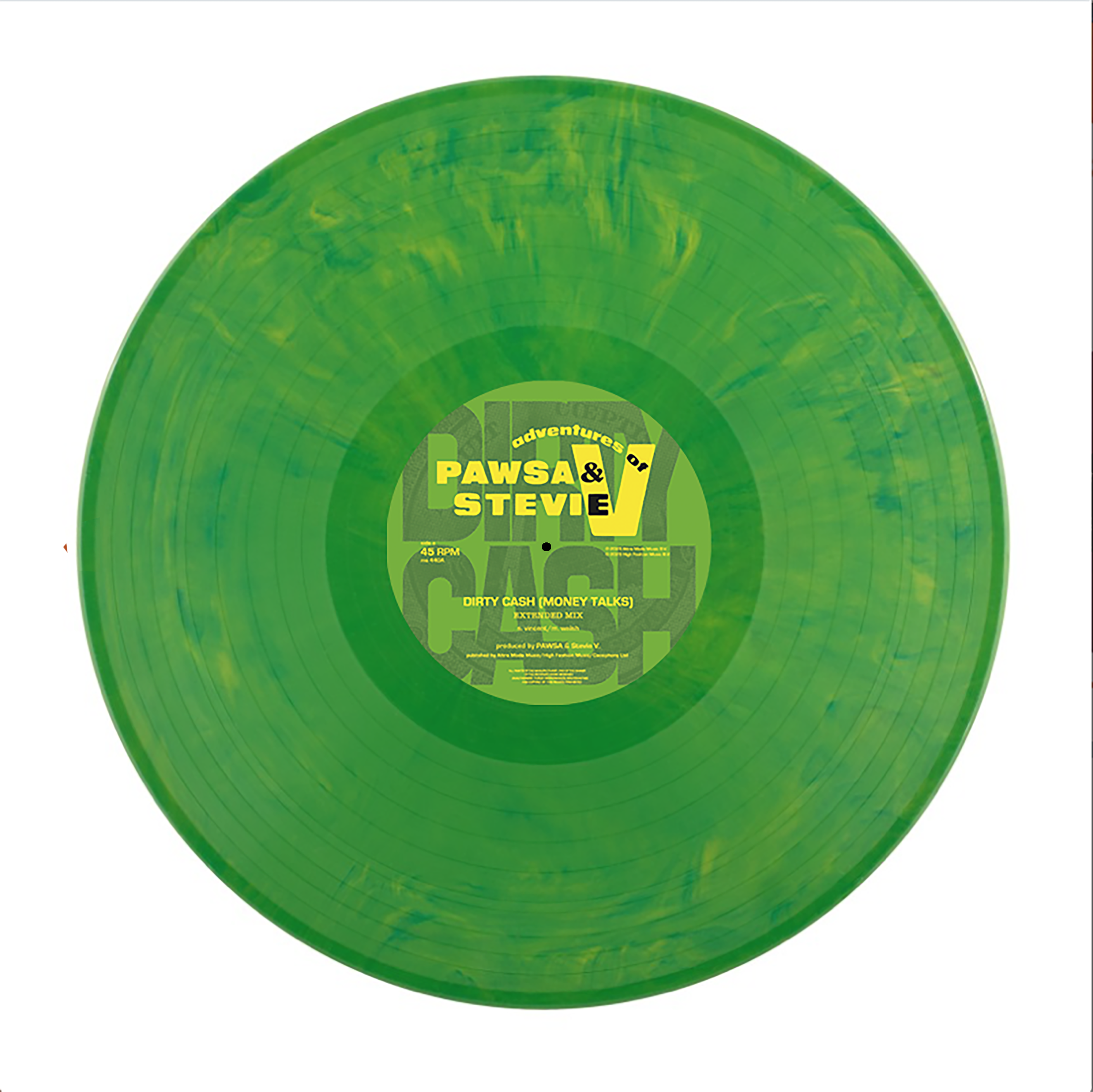 PAWSA & Adventures Of Stevie V - Dirty Cash (Money Talks) (Green Vinyl) - High Fashion Music / Altra Moda - MS540G - 12" Vinyl