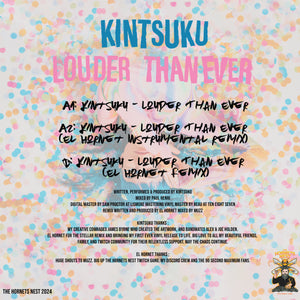 Kintsuku - The Hornets Nest - Louder Than Ever - THN004SE - 12"  Vinyl (Pink and Blue blob or slice vinyl)