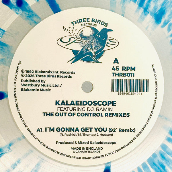 Kalaeidoscope featuring D.J. Ramin - The Out Of Control Remixes - THRB011 side A label