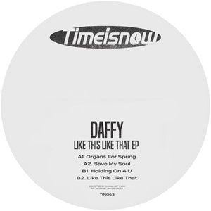 Daffy - Like This Like That EP  - Time Is Now - TIN053 - 12" Vinyl - [red vinyl / label sleeve] - UK Garage