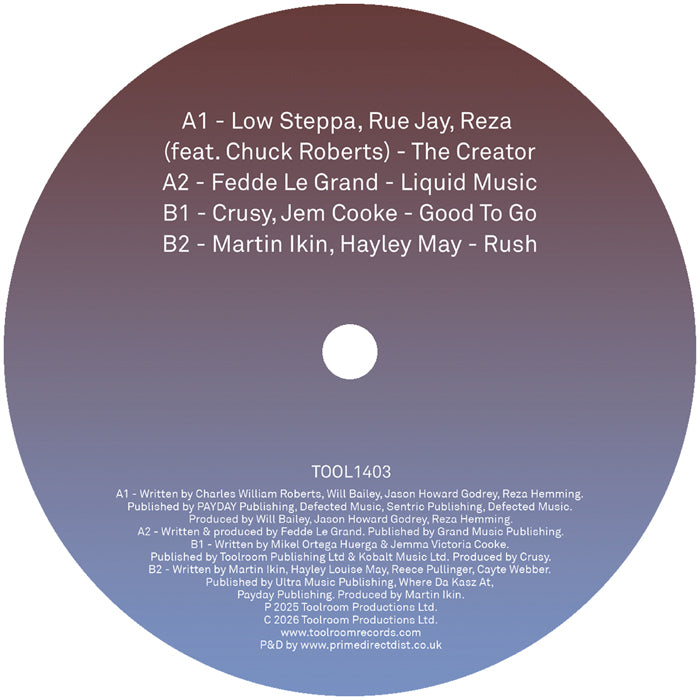 Toolroom Sampler Vol. 23 - TOOL1403 back