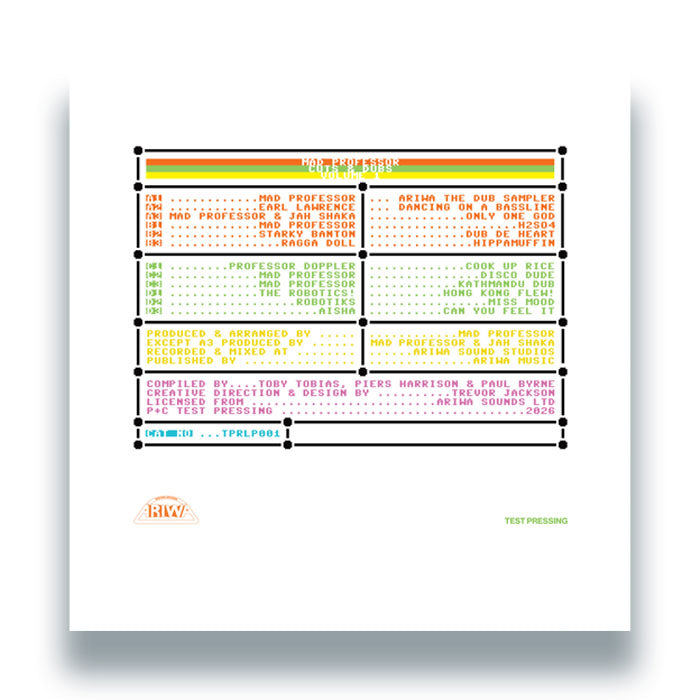 TPRLP001 back sleeve with tracklist
