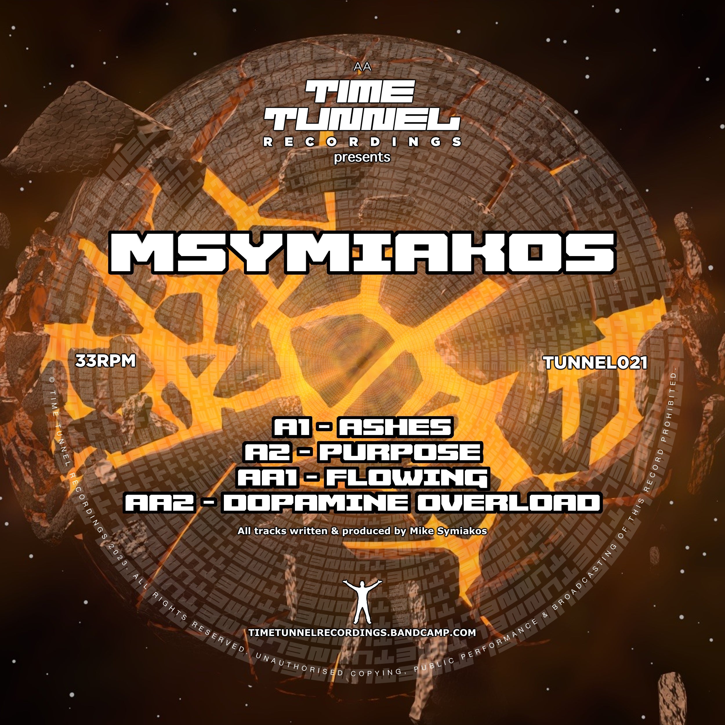 Msymiakos - The Msymiakos EP - Time Tunnel - TUNNEL021 -12" Orange vinyl