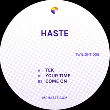 Load image into Gallery viewer, Haste - Tek EP - Twilight Records - TWILIGHT005 - 12&quot; Black Vinyl