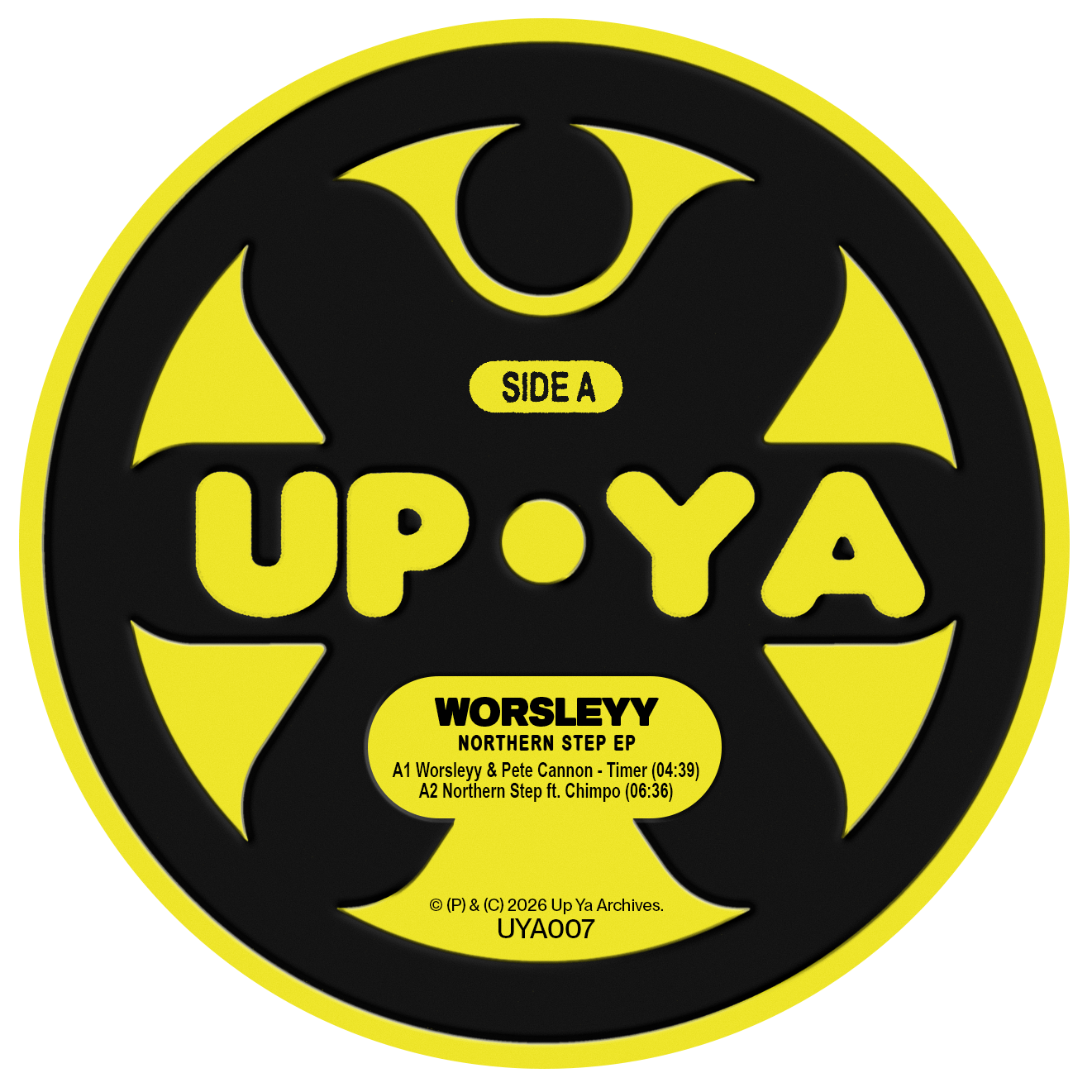 Worsleyy - Northern Step w/ Pete Cannon & Chimpo - Up Ya Archives - UYA007 - 12" Vinyl