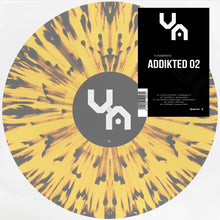 Load image into Gallery viewer, N.O.B.A, Sta&#39;an, Dominic V &amp; Others - ADDIKTED 02 - VIBES ADDIKT - V-ADDIKT010 - 12&quot; Yellow and Black Splatter Vinyl - Techno