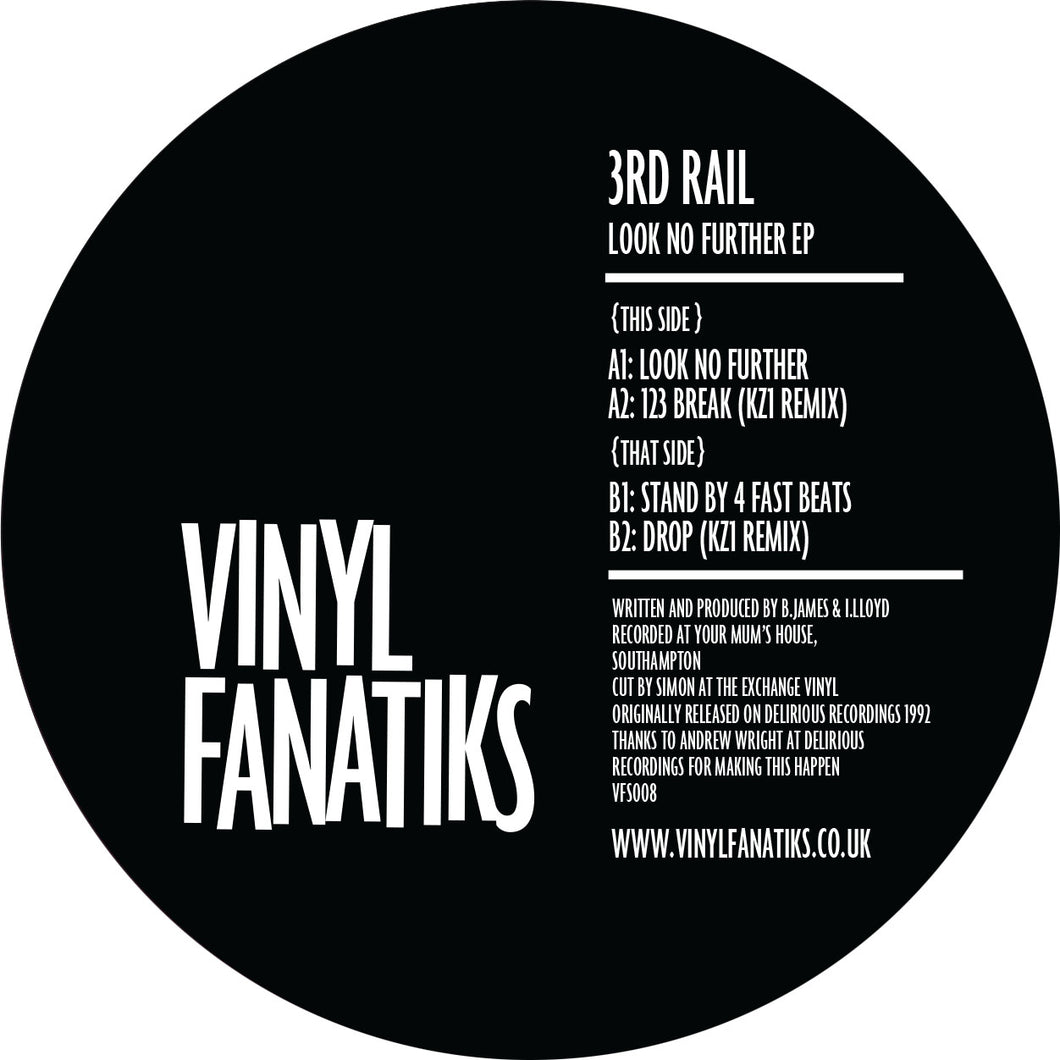 3rd Rail - Look No Further EP - BLACK VINYL - Vinyl Fanatiks – VFS008