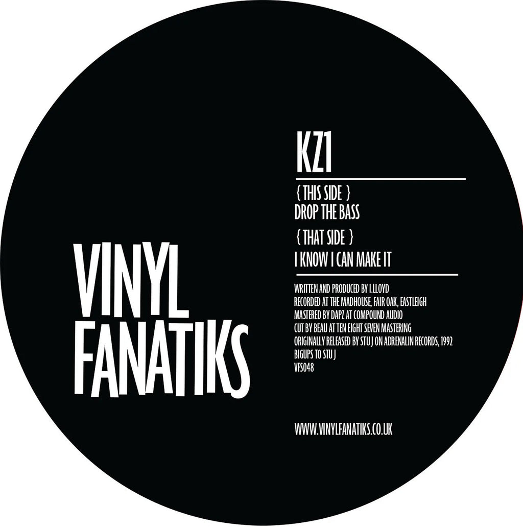 KZ1 - I Know I Can Make It / Drop The Bass - Vinyl Fanatiks - VFS048 - 12" - Vinyl -  Very Good Plus (VG+)