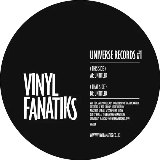 Universe #1 - Untitled / Untitled - VFS084 - BLACK 12" VINYL- Vinyl Fanatiks - VFS085