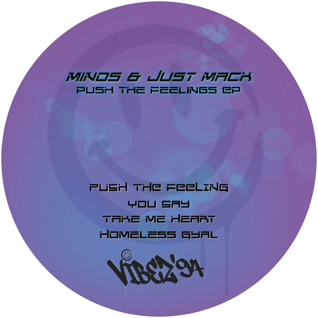 Minos & Just Mack - Push The Feeling EP - back sleeve