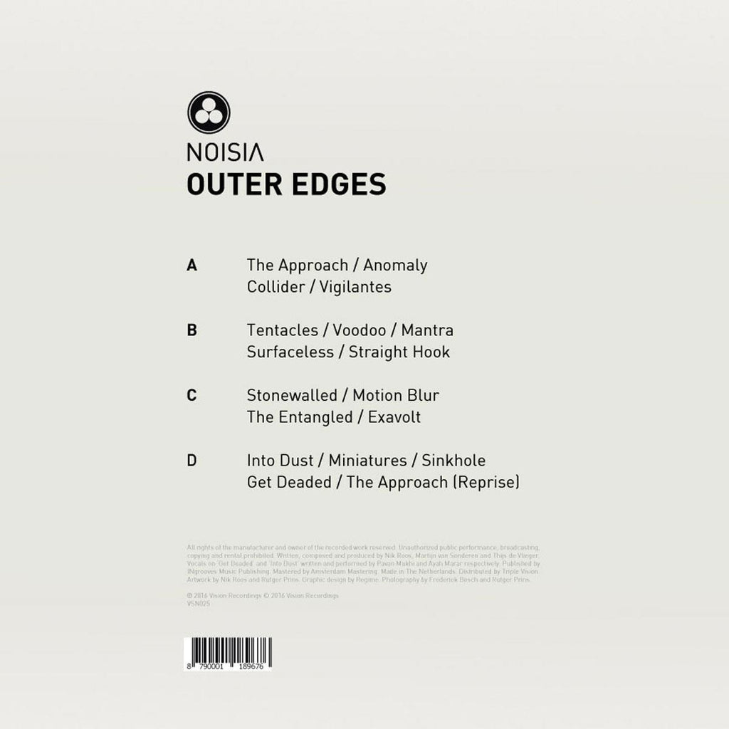 Noisia - Outer Edges - VSN025VINYLR back