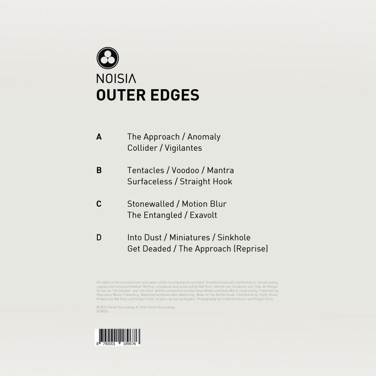 Noisia - Outer Edges - VSN025VINYLR back