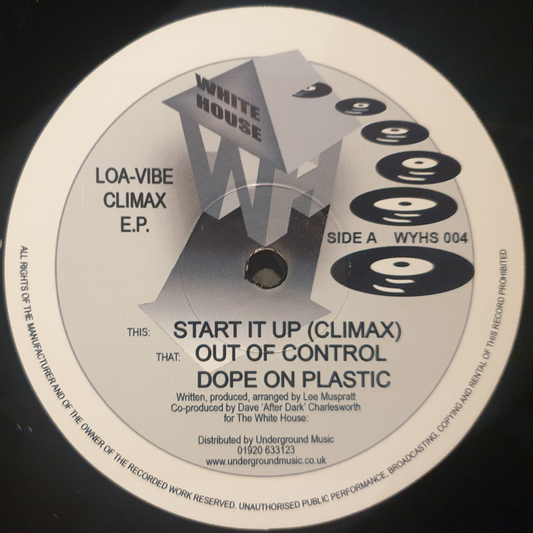 Loa-Vibe - Climax EP - White House Records - WYHS004 - Old Skool Hardcore - 12