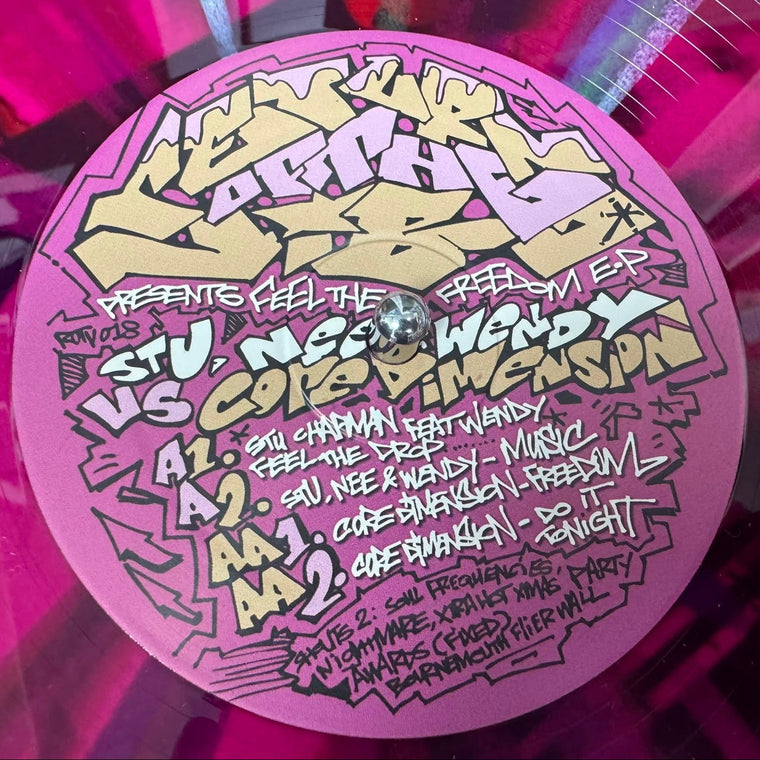 Stu Chapman , Nee & Wendy Vs Core Dimension - Feel the Freedom Ep - Return Of the Vibe - ROTV018 - 12" Splatter Vinyl + digital download