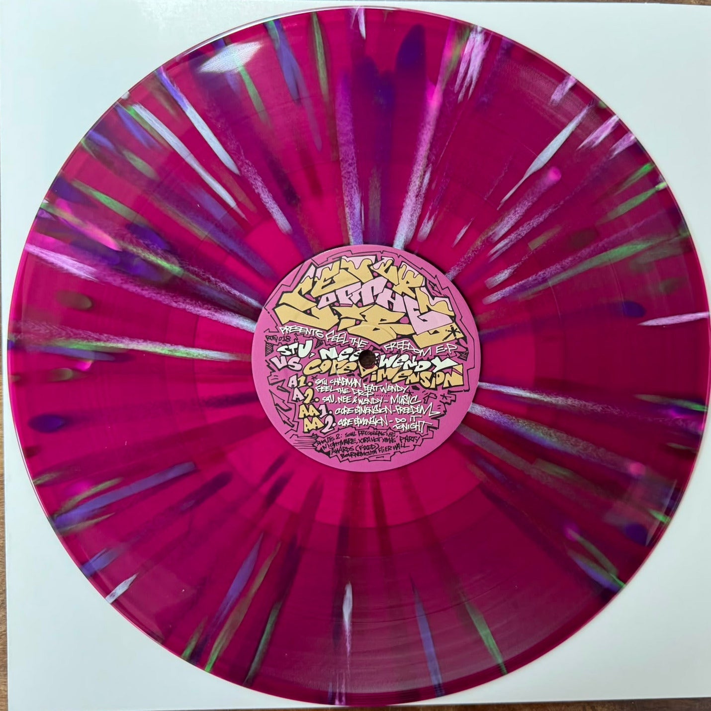 Stu Chapman , Nee & Wendy Vs Core Dimension - Feel the Freedom Ep - Return Of the Vibe - ROTV018 - 12" Splatter Vinyl + digital download