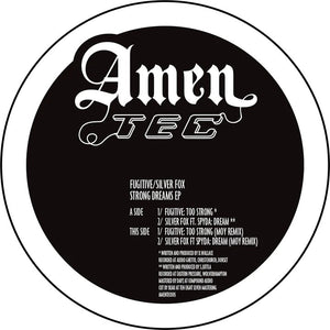 AmenTec - Fugitive & Silver Fox ft MC Spyda & MOY Remixes - Strong Dreams EP - AMTEC005 -  12" Vinyl