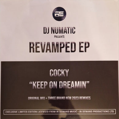 Dj Numatic presents - Cocky – The Revamped EP (inc Pianohead & Paul S remixes) - R.E Records – RE007 - 12