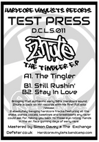 ++Exclusive Test Press++ Hardcore Vinylists - Tingler E.P. - Zhute  - 3 track 12" vinyl - DCLS011