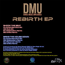 Load image into Gallery viewer, Dance Music Unplugged – Rebirth EP - Splatter House Records  – SPLAT 5 - Coloured Splatter 12&quot; Vinyl