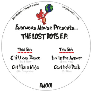 Stu & Nee - Enormous Mouse - The Lost Boys EP - EM-VFS001 - 12" Marbled Vinyl - Breakbeat / Hardcore