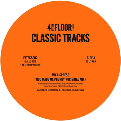 MD X-Spress / Three Kings God Made Me Phunky / Shake Dat Booty (Inc. Pal Joey Remix) -  4 To The Floor - FTTFCS002 -12