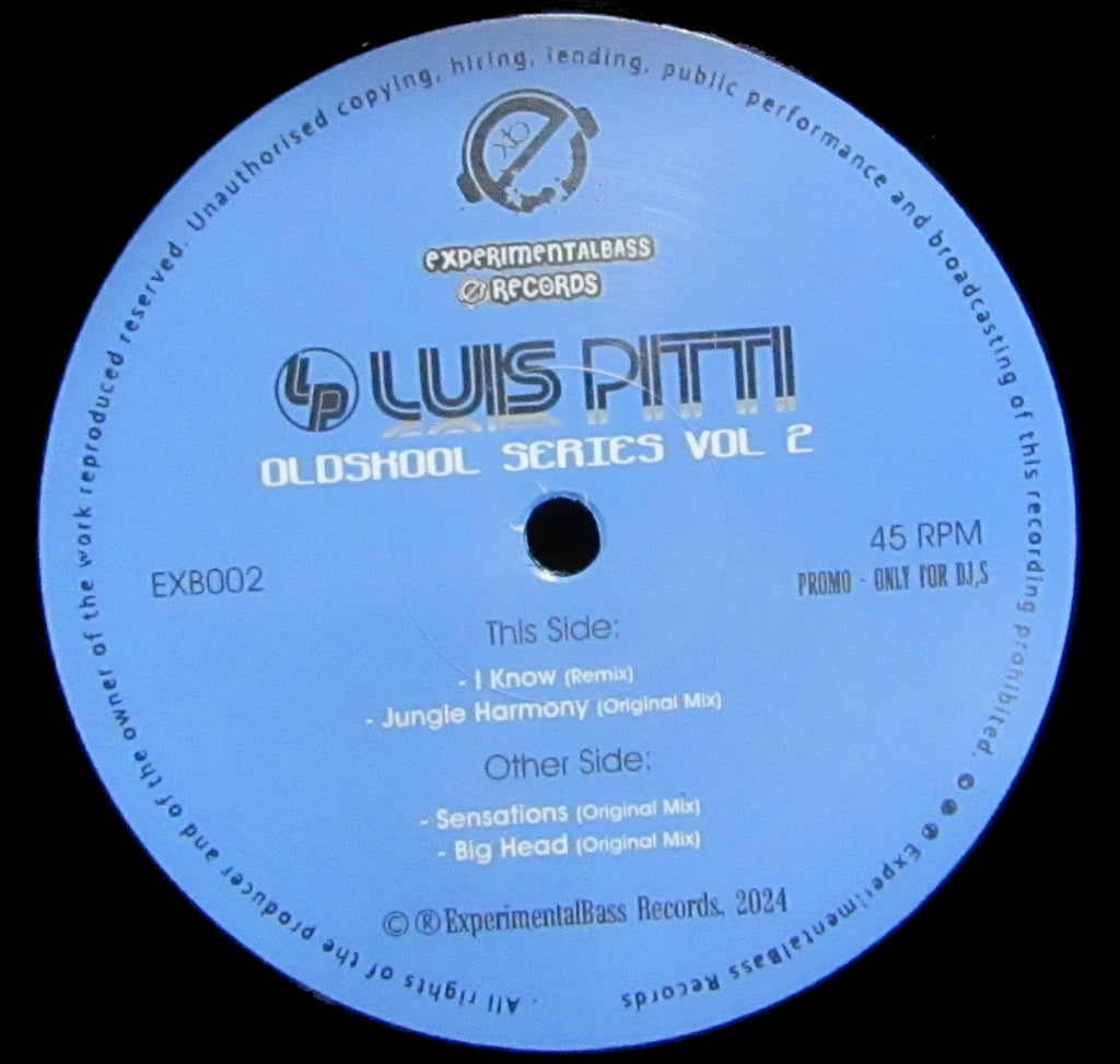 Luis Pitti - Old School Series Vol.2 - ExperimentalBass Records - EXB002 - 12" Vinyl