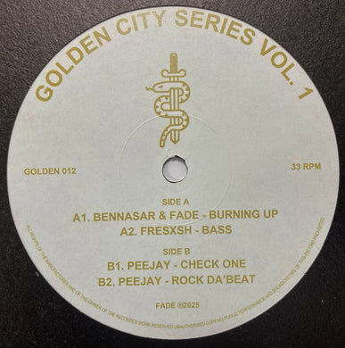 BENNASAR - FADE - PEEJAY - Golden City Series Vol. 1 -Golden City Records – GOLDEN 012 -  Spanish Import/Breaks - 12 