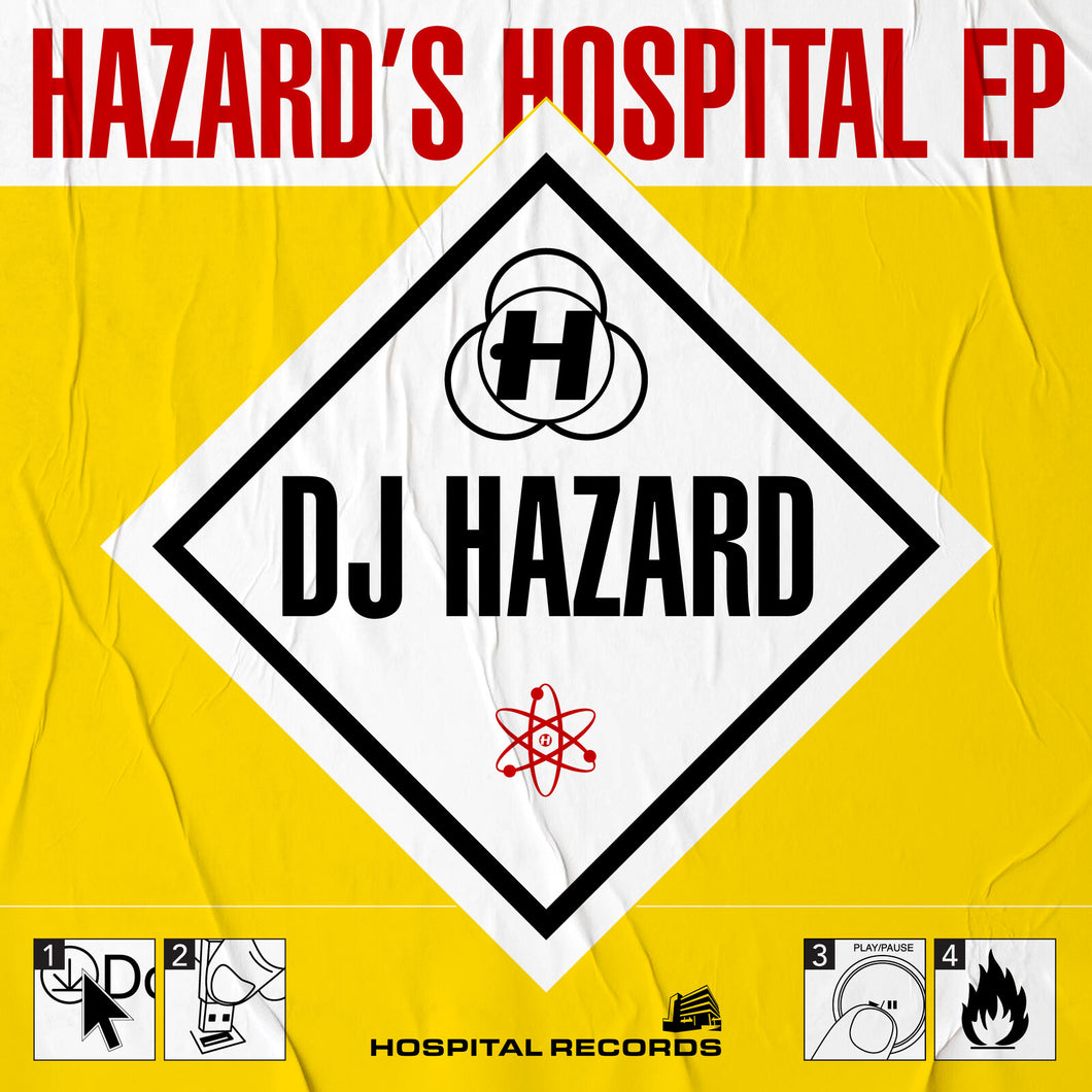 DJ HAZARD - Hazard's Hospital EP - Hospital Records - NHS 531 -  12