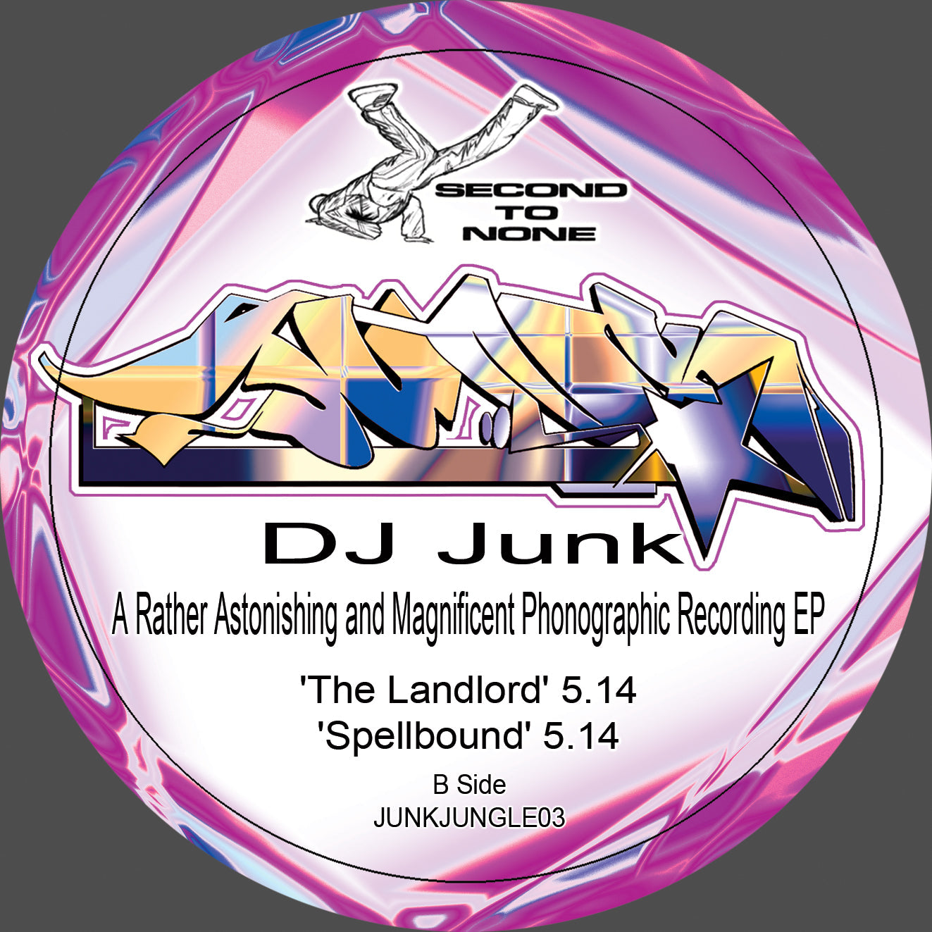 Dj Junk - A Rather Astonishing and Magnificent Phonographic Recording EP - Second 2 None - JUNKJUNGLE03 - Old Skool - 12" Black Vinyl