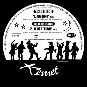 Family Of Intelligence ‎- Agony  Nice Time - Kemet Music -KM10 - 12" Vinyl