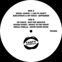 Load image into Gallery viewer, Disko Junkie - I Like To Party / Discotron - September (Nu Disco Mix)- Tasty Recordings Sampler 005 - 12&quot; vinyl - TRV005 - Disco House Edits