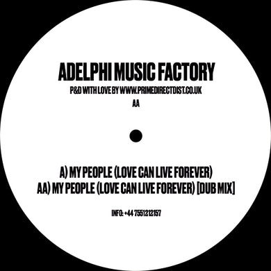 Adelphi Music Factory - My People (Love Can Live Forever)  - WHITE LABEL - AMF004 - 12