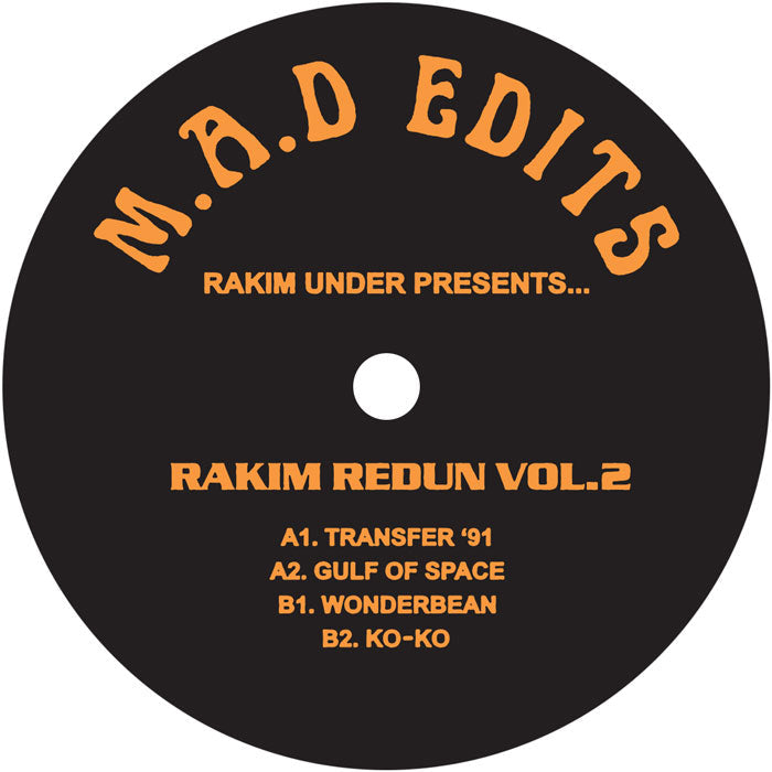 Rakim Under - Rakim Redun Vol.2 - M.A.D RECORDS - MADE007X - 12" Vinyl - House, Edits