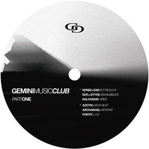 Verbz, Zar, Satl, Styke - Gemini Music Club, Part 1 - Gemini Gemini - GMN006 - 2 x LP