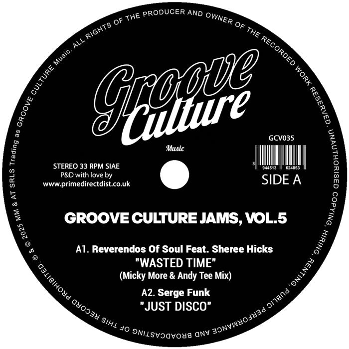 Micky More & Andy Tee - Groove Culture Jams Vol.5 - Groove Culture - GCV035 - House, Nu Disco