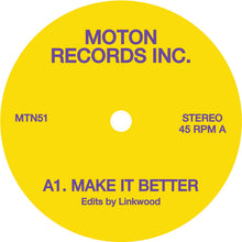Load image into Gallery viewer, Moton Records Inc - Linkwood Edits - Moton Records Inc - MTN51 - Disco, Edits - 12&quot; Vinyl