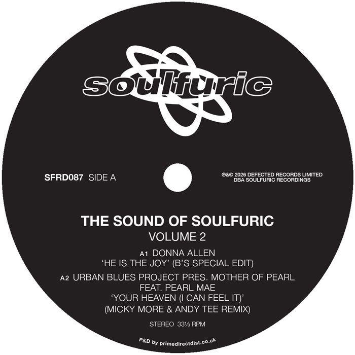 Donna Allen - The Sound Of Soulfuric, Vol. 2 - Soulfuric Recordings - SFRD087 - 12" Vinyl - House, Deep House