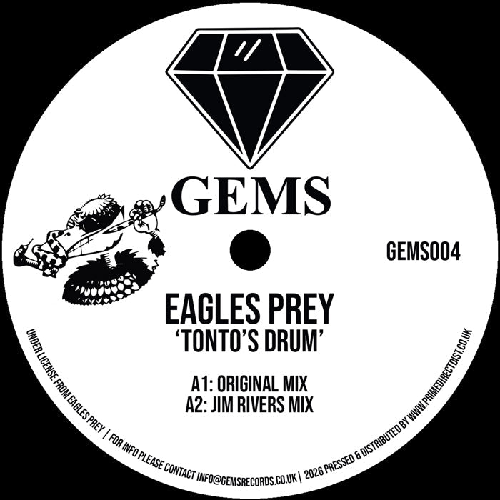 Eagles Prey - Tonto’s Drum - GEMS - GEMS004 - 12" Vinyl - House, Progressive House