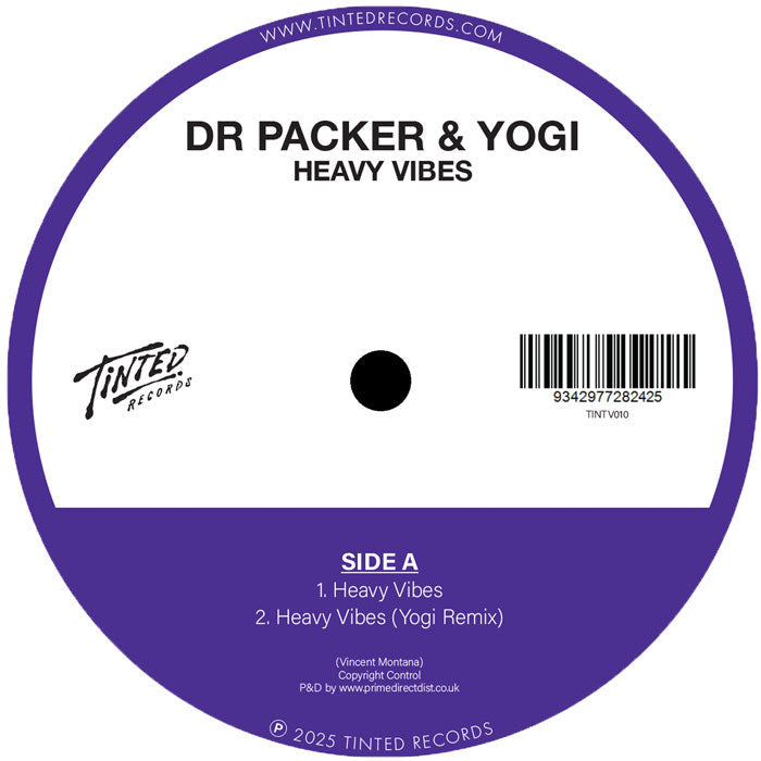 Dr Packer & Yogi - Heavy Vibes / Get Down - Tinted Records - TINTV010 - 12" Vinyl - House, Disco